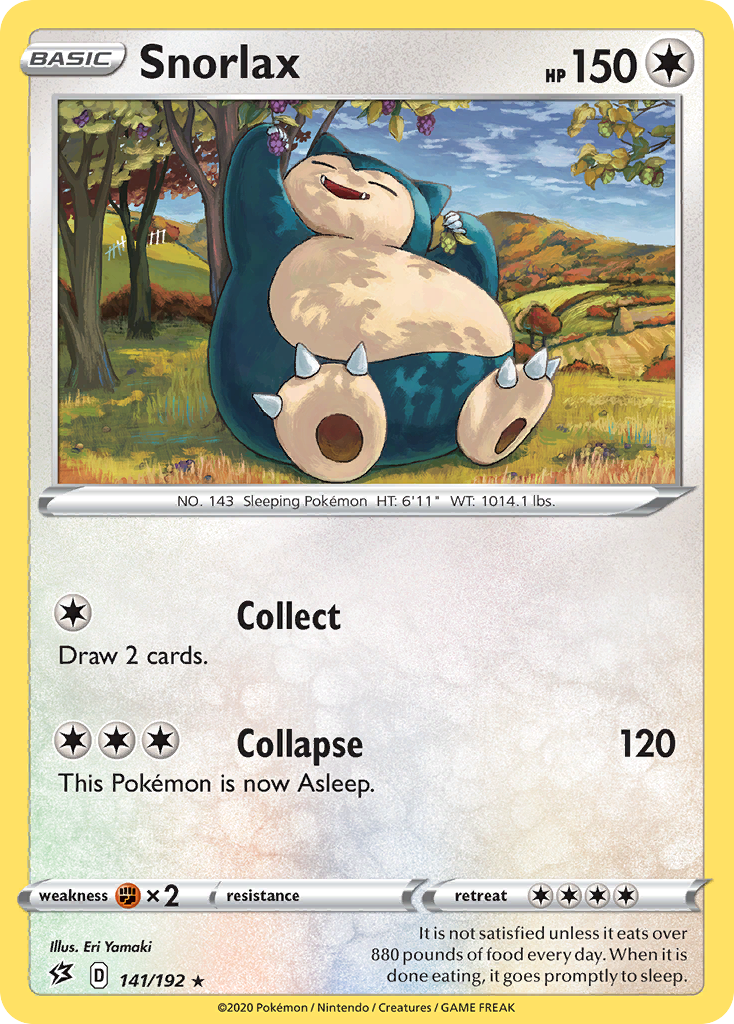 Snorlax (141/192) [Sword & Shield: Rebel Clash] | Jomio and Rueliete's Cards and Comics