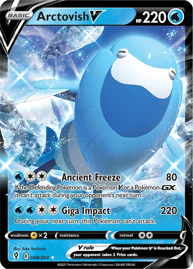 Arctovish V (048/203) [Sword & Shield: Evolving Skies] | Jomio and Rueliete's Cards and Comics