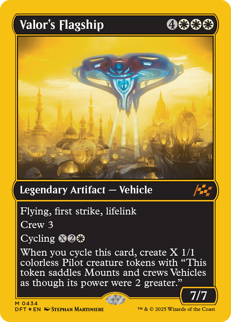 Valor's Flagship (First-Place Foil) [Aetherdrift] | Jomio and Rueliete's Cards and Comics