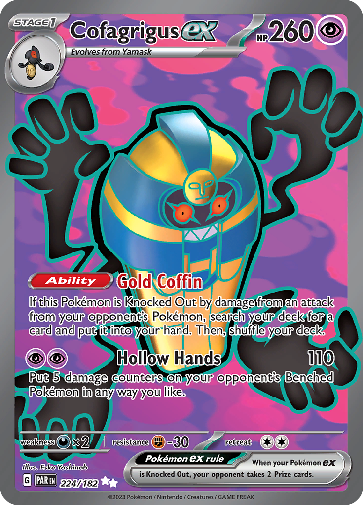 Cofagrigus ex (224/182) [Scarlet & Violet: Paradox Rift] | Jomio and Rueliete's Cards and Comics