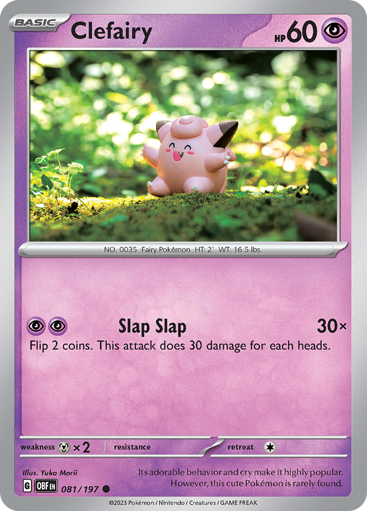 Clefairy (081/197) [Scarlet & Violet: Obsidian Flames] | Jomio and Rueliete's Cards and Comics