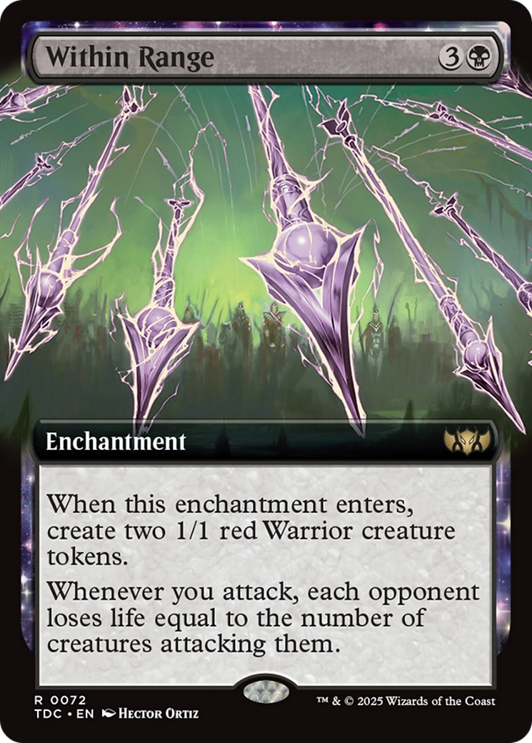Within Range (Extended Art) [Tarkir: Dragonstorm Commander] | Jomio and Rueliete's Cards and Comics