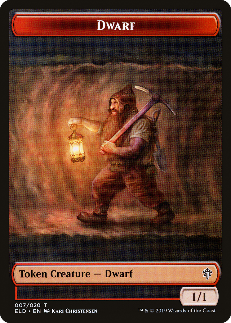 Soldier (UMA) // Dwarf (ELD) Double-Sided Token [The List] | Jomio and Rueliete's Cards and Comics