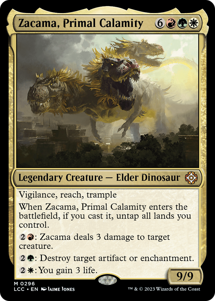 Zacama, Primal Calamity [The Lost Caverns of Ixalan Commander] | Jomio and Rueliete's Cards and Comics