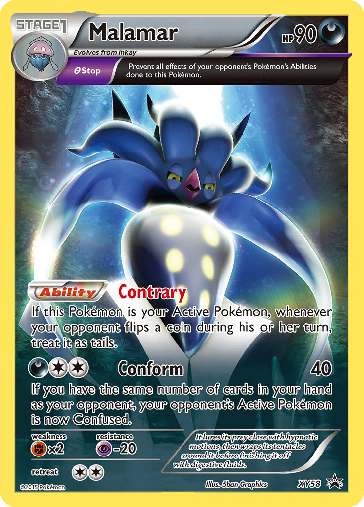 Malamar (XY58) [XY: Black Star Promos] | Jomio and Rueliete's Cards and Comics