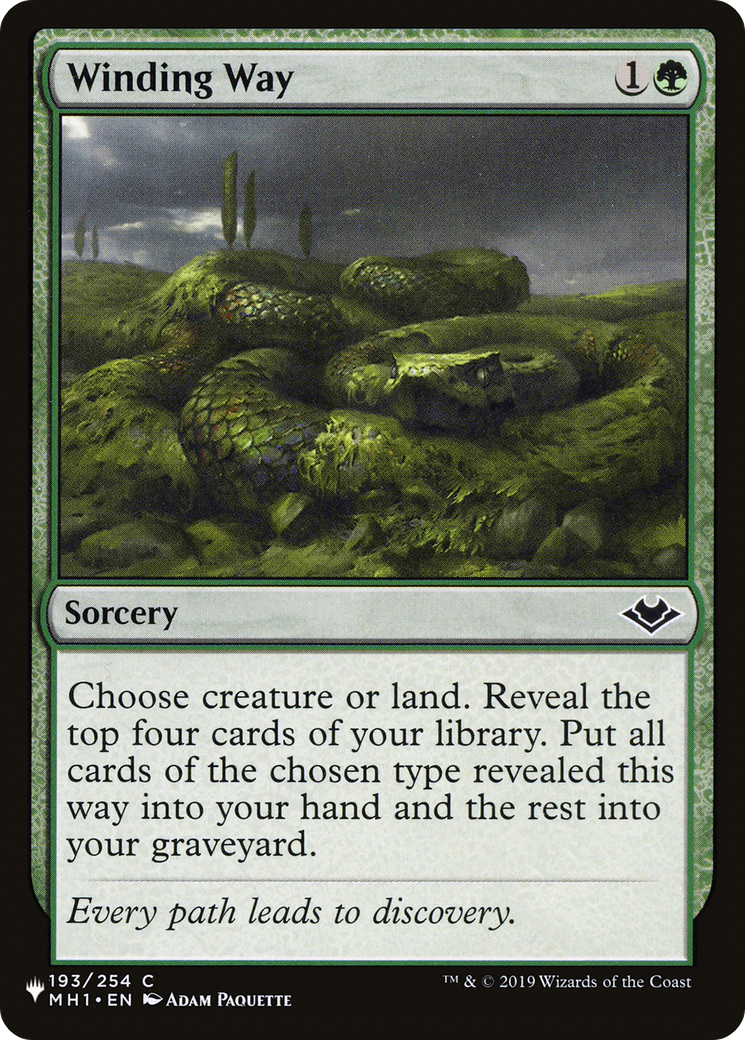 Winding Way [The List] | Jomio and Rueliete's Cards and Comics
