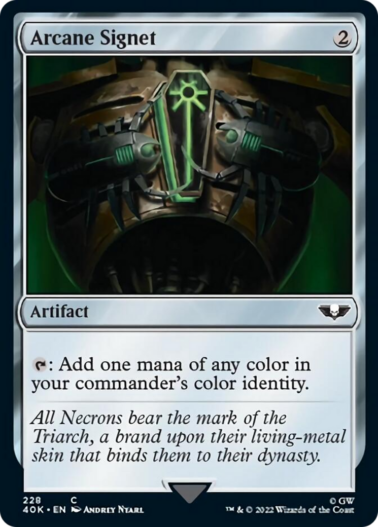 Arcane Signet (228) [Warhammer 40,000] | Jomio and Rueliete's Cards and Comics