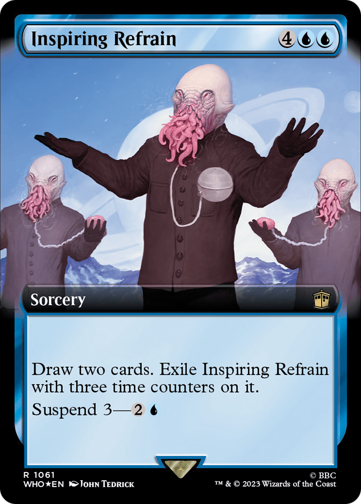 Inspiring Refrain (Extended Art) (Surge Foil) [Doctor Who] | Jomio and Rueliete's Cards and Comics