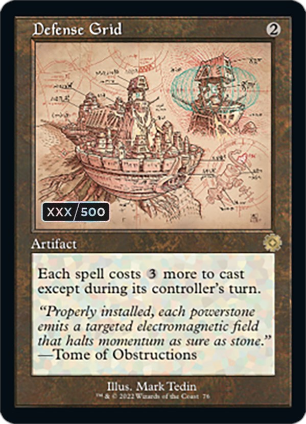 Defense Grid (Retro Schematic) (Serialized) [The Brothers' War Retro Artifacts] | Jomio and Rueliete's Cards and Comics