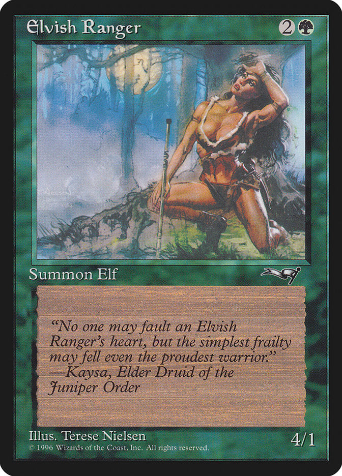 Elvish Ranger (Moon Background) [Alliances] | Jomio and Rueliete's Cards and Comics