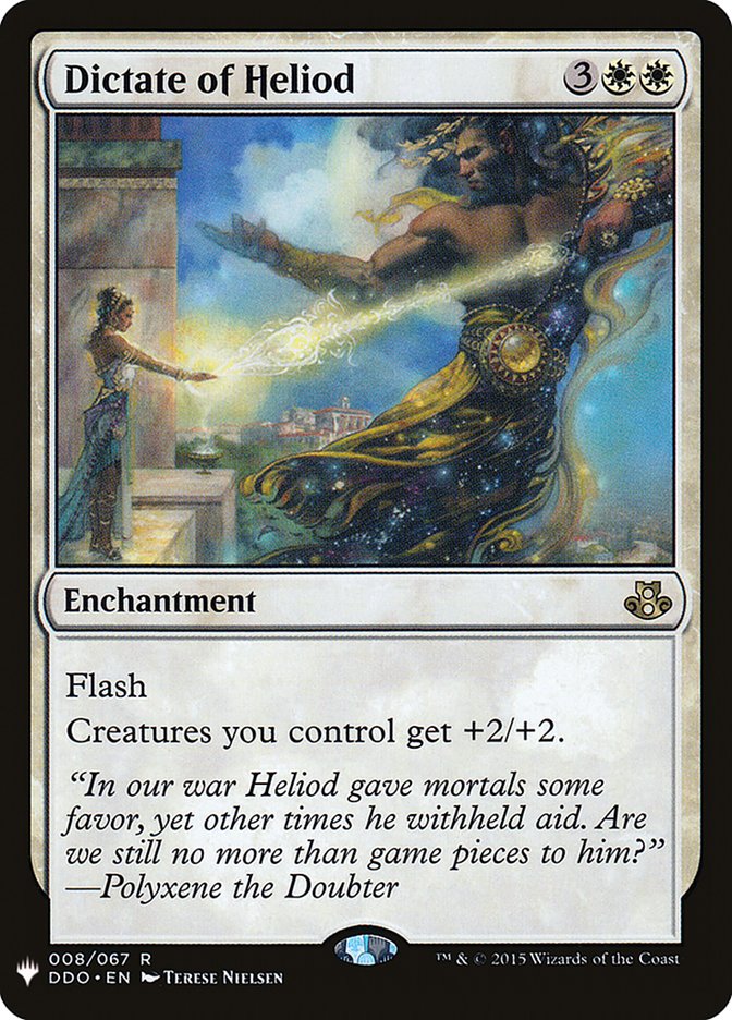 Dictate of Heliod [Mystery Booster] | Jomio and Rueliete's Cards and Comics