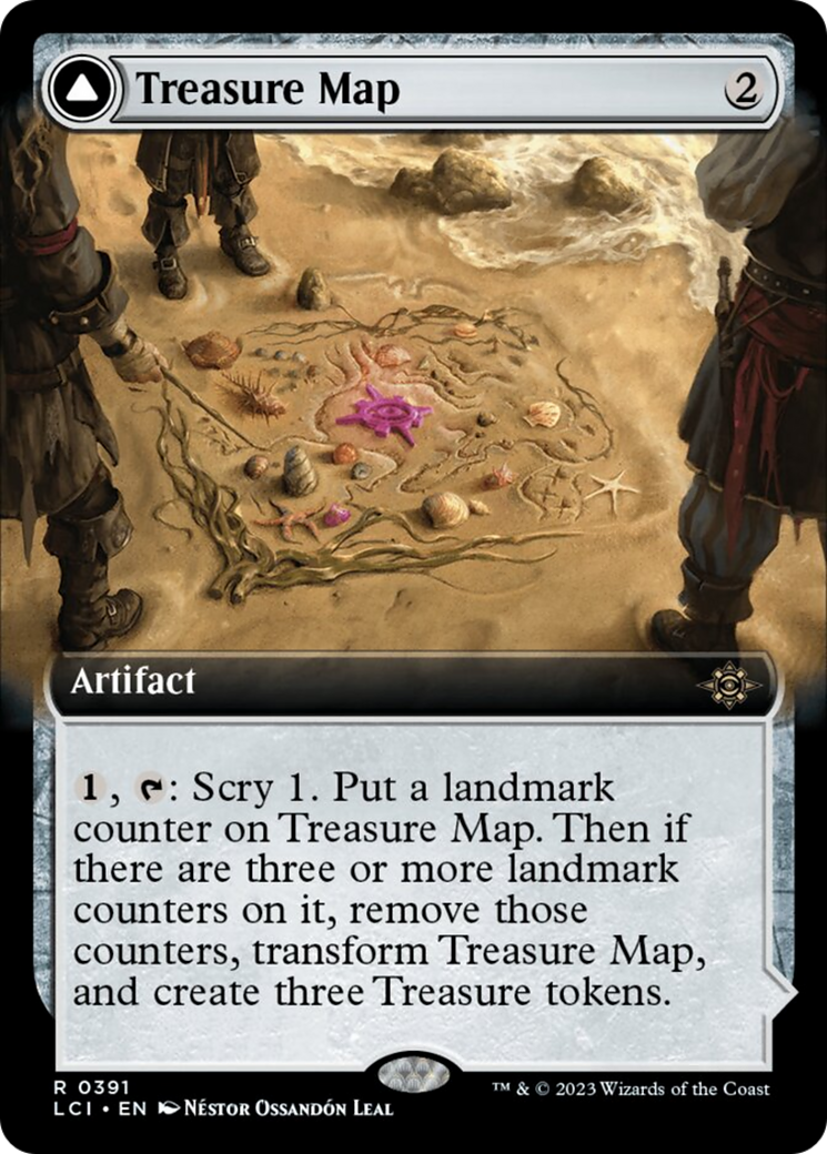 Treasure Map // Treasure Cove (Extended Art) [The Lost Caverns of Ixalan] | Jomio and Rueliete's Cards and Comics