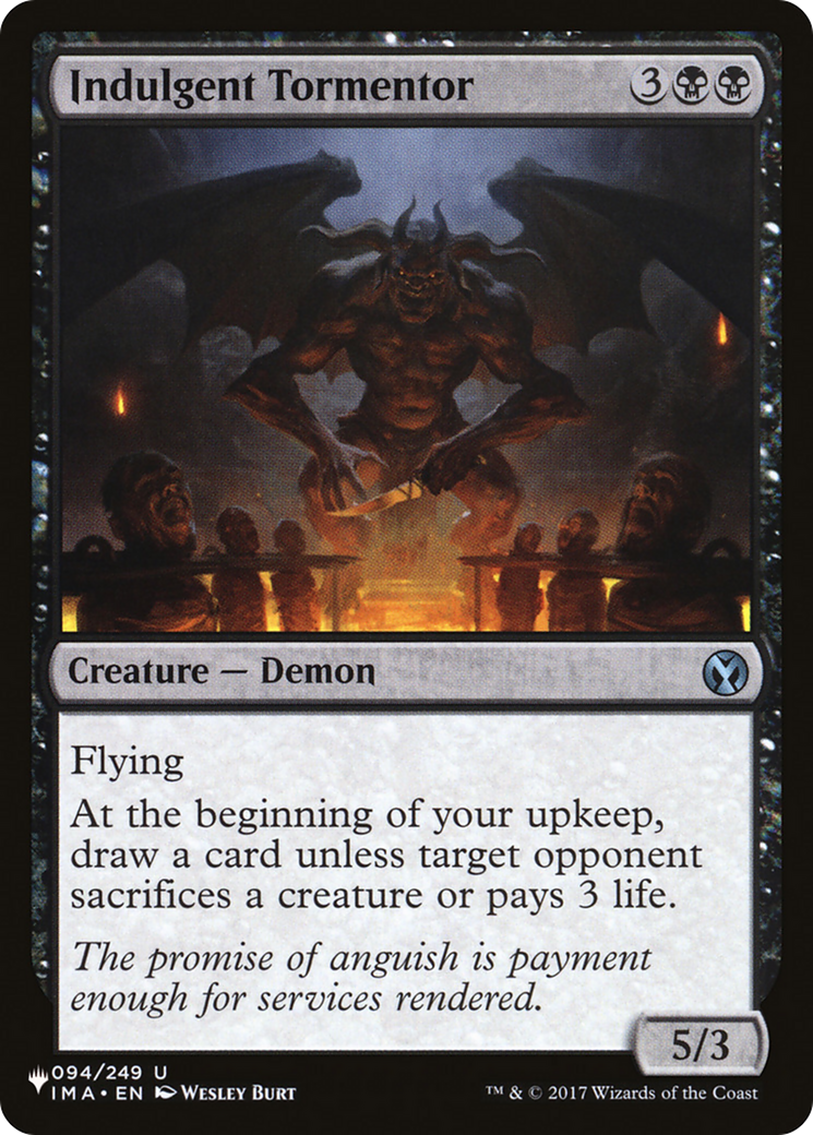 Indulgent Tormentor [The List] | Jomio and Rueliete's Cards and Comics