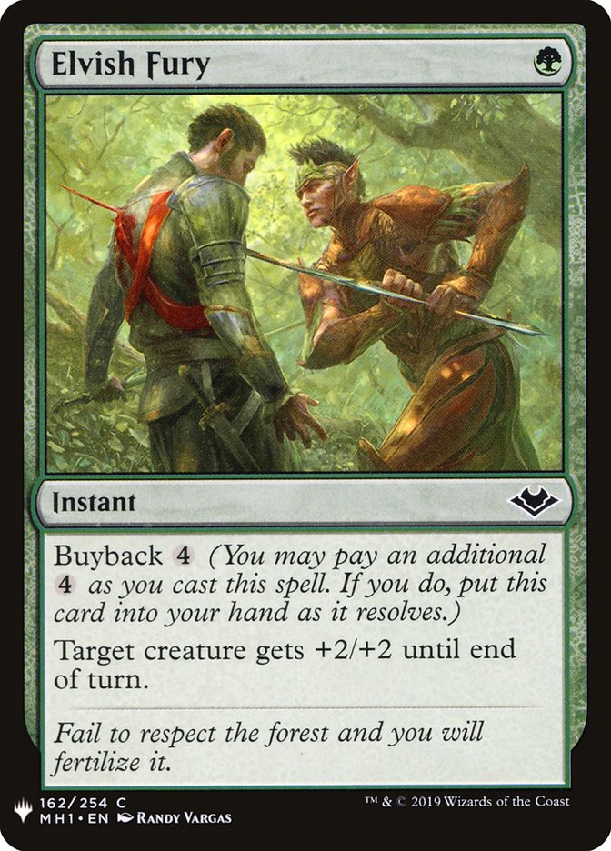 Elvish Fury [Mystery Booster] | Jomio and Rueliete's Cards and Comics