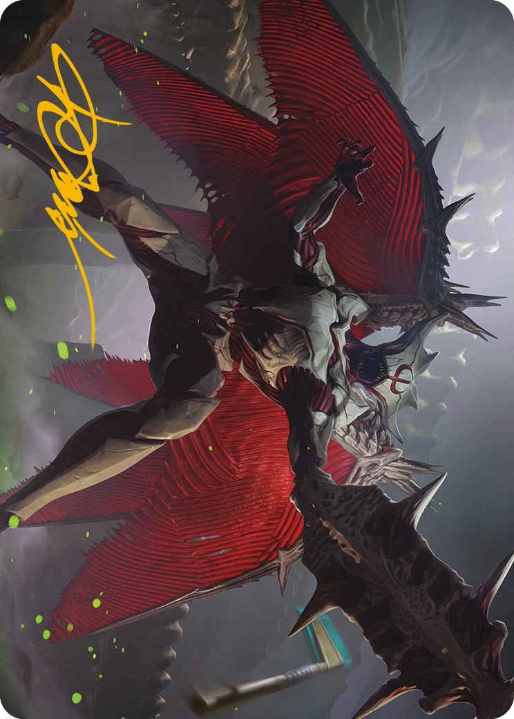 Phyrexian Vindicator Art Card (Gold-Stamped Signature) [Phyrexia: All Will Be One Art Series] | Jomio and Rueliete's Cards and Comics