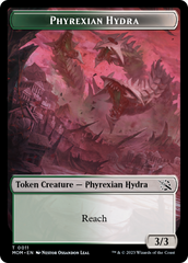 Warrior // Phyrexian Hydra (11) Double-Sided Token [March of the Machine Tokens] | Jomio and Rueliete's Cards and Comics