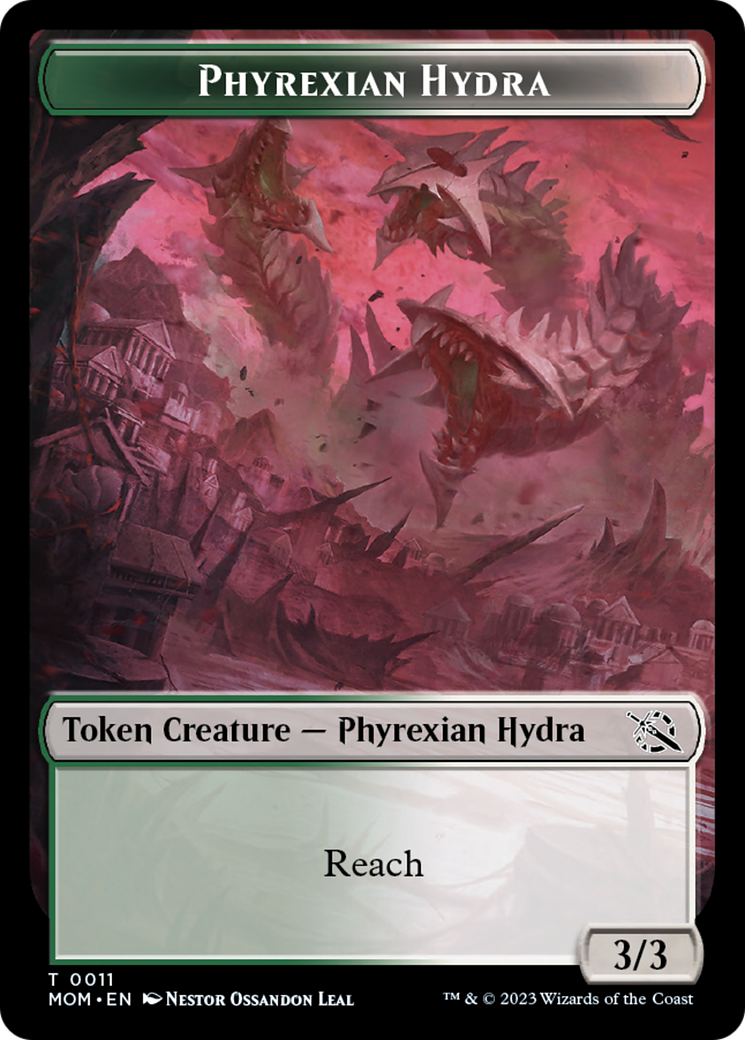 Elemental (9) // Phyrexian Hydra (11) Double-Sided Token [March of the Machine Tokens] | Jomio and Rueliete's Cards and Comics