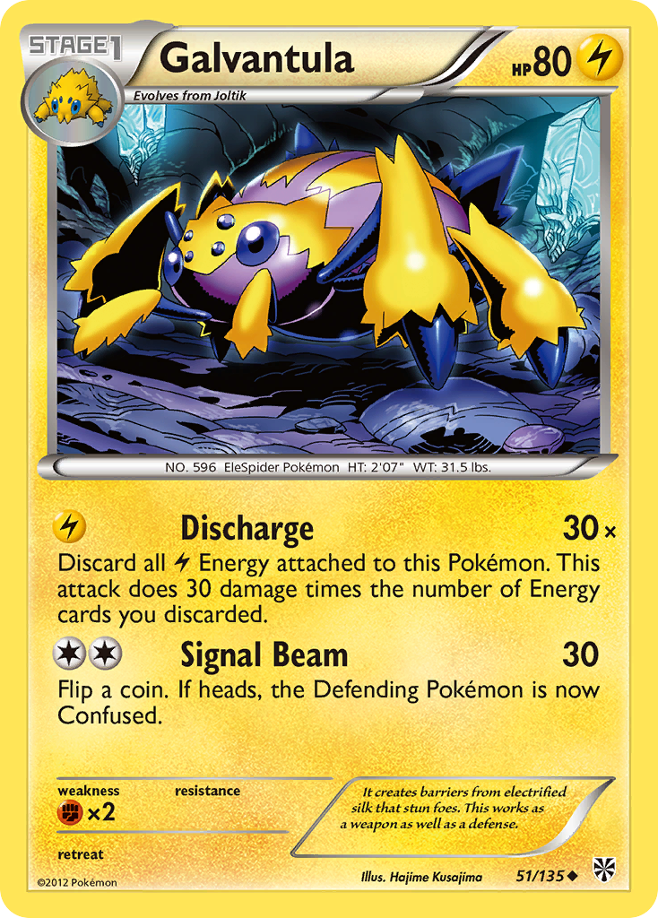 Galvantula (51/135) [Black & White: Plasma Storm] | Jomio and Rueliete's Cards and Comics