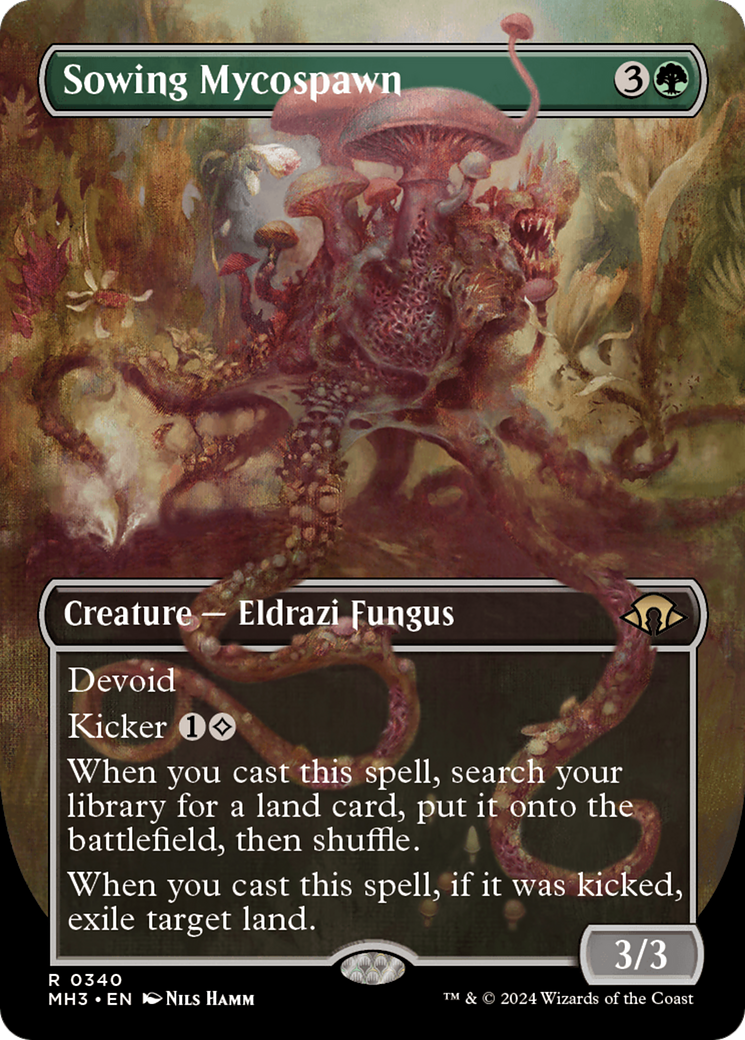 Sowing Mycospawn (Borderless) [Modern Horizons 3] | Jomio and Rueliete's Cards and Comics