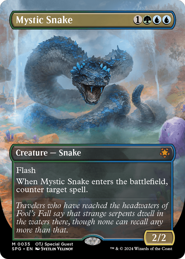 Mystic Snake (Borderless) [Outlaws of Thunder Junction Special Guests] | Jomio and Rueliete's Cards and Comics
