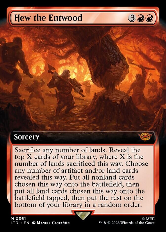 Hew the Entwood (Extended Art) [The Lord of the Rings: Tales of Middle-Earth] | Jomio and Rueliete's Cards and Comics