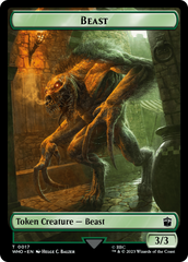 Copy // Beast Double-Sided Token [Doctor Who Tokens] | Jomio and Rueliete's Cards and Comics