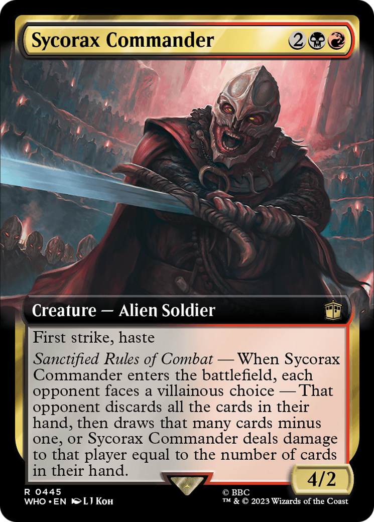 Sycorax Commander (Extended Art) [Doctor Who] | Jomio and Rueliete's Cards and Comics