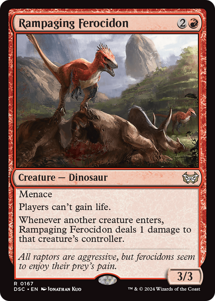Rampaging Ferocidon [Duskmourn: House of Horror Commander] | Jomio and Rueliete's Cards and Comics