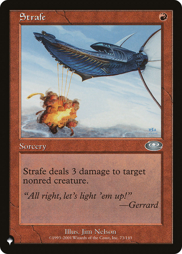 Strafe [The List] | Jomio and Rueliete's Cards and Comics