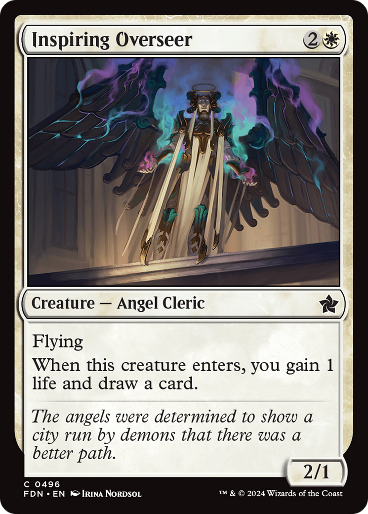 Inspiring Overseer [Foundations] | Jomio and Rueliete's Cards and Comics