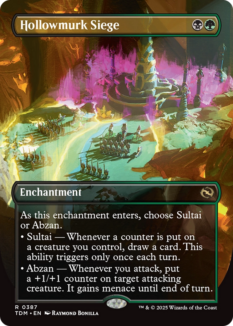 Hollowmurk Siege (Borderless) [Tarkir: Dragonstorm] | Jomio and Rueliete's Cards and Comics