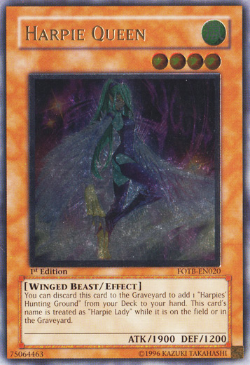 Harpie Queen [FOTB-EN020] Ultimate Rare | Jomio and Rueliete's Cards and Comics