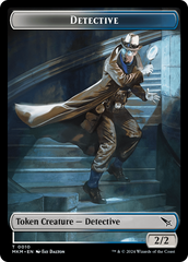 Detective // Ooze Double-Sided Token [Murders at Karlov Manor Tokens] | Jomio and Rueliete's Cards and Comics