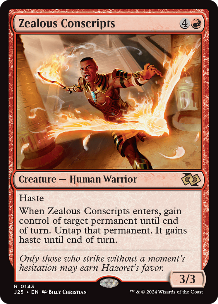 Zealous Conscripts [Foundations Jumpstart] | Jomio and Rueliete's Cards and Comics