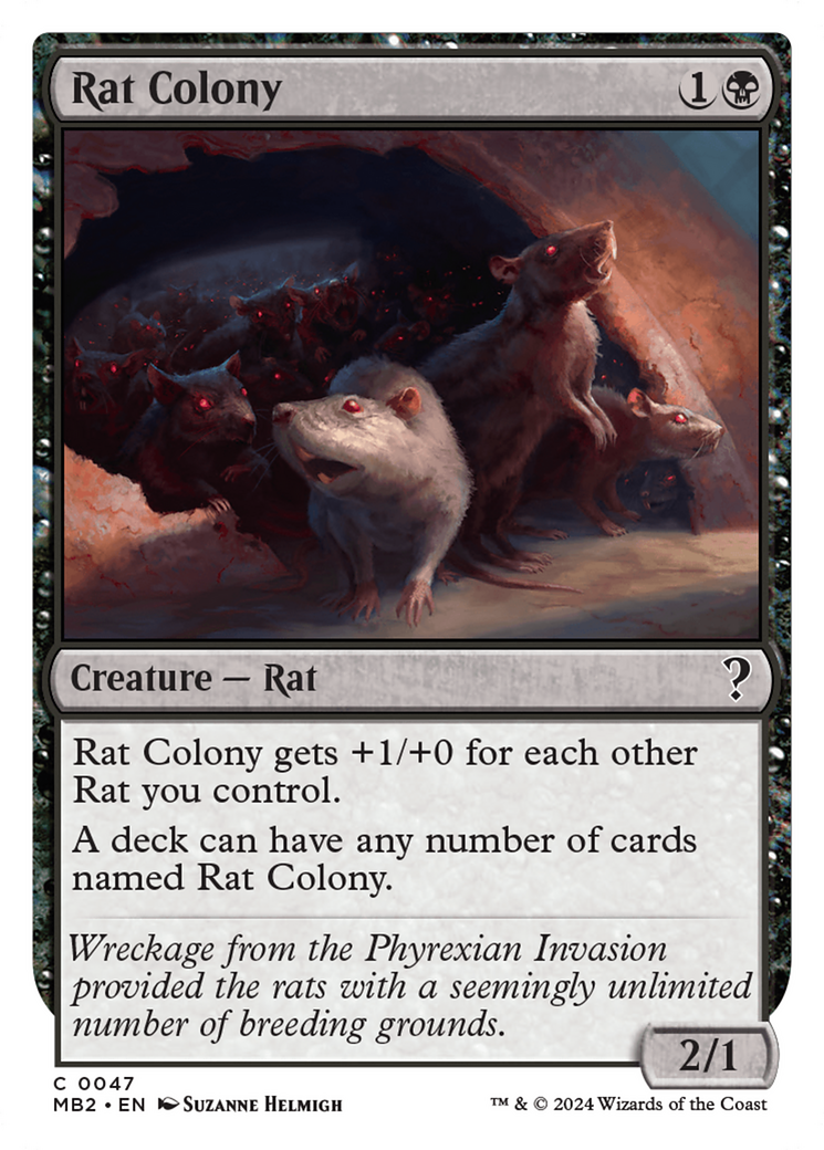 Rat Colony (White Border) [Mystery Booster 2] | Jomio and Rueliete's Cards and Comics
