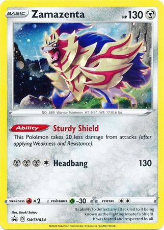 Zamazenta (SWSH034) [Sword & Shield: Black Star Promos] | Jomio and Rueliete's Cards and Comics