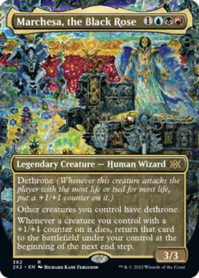 Marchesa, the Black Rose (Borderless Alternate Art) [Double Masters 2022] | Jomio and Rueliete's Cards and Comics