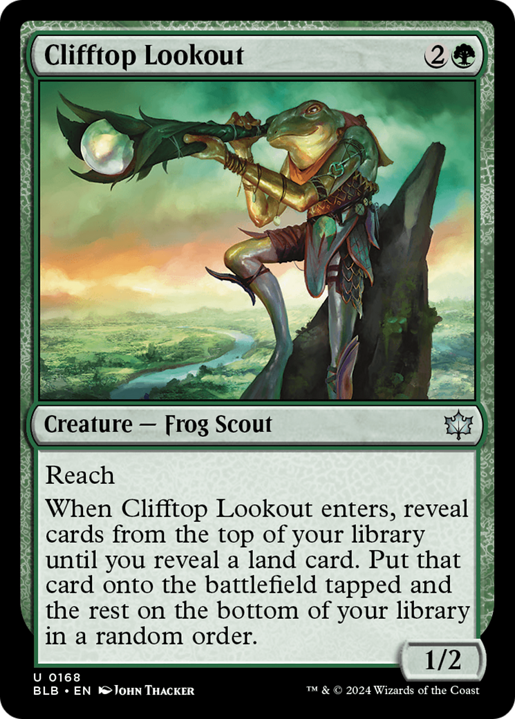 Clifftop Lookout [Bloomburrow] | Jomio and Rueliete's Cards and Comics