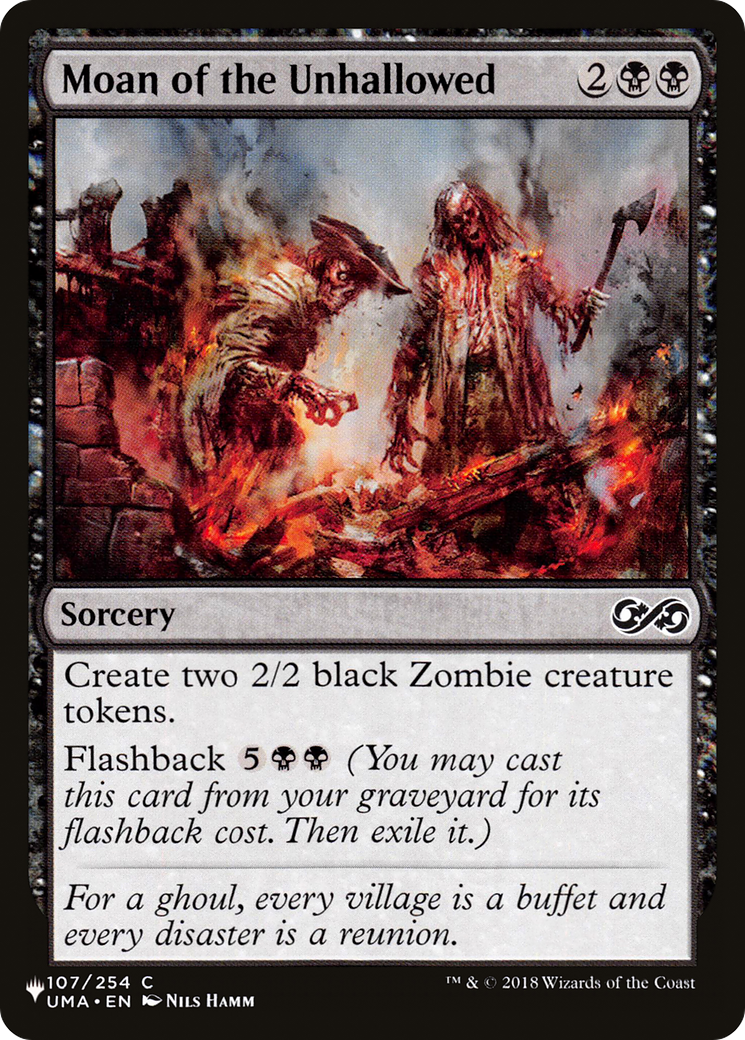 Moan of the Unhallowed [The List] | Jomio and Rueliete's Cards and Comics
