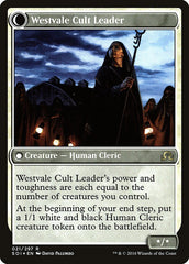 Hanweir Militia Captain // Westvale Cult Leader [Shadows over Innistrad Prerelease Promos] | Jomio and Rueliete's Cards and Comics