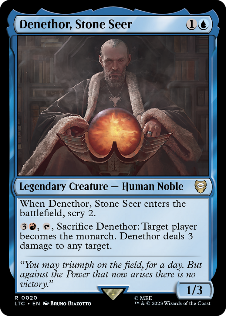Denethor, Stone Seer [The Lord of the Rings: Tales of Middle-Earth Commander] | Jomio and Rueliete's Cards and Comics