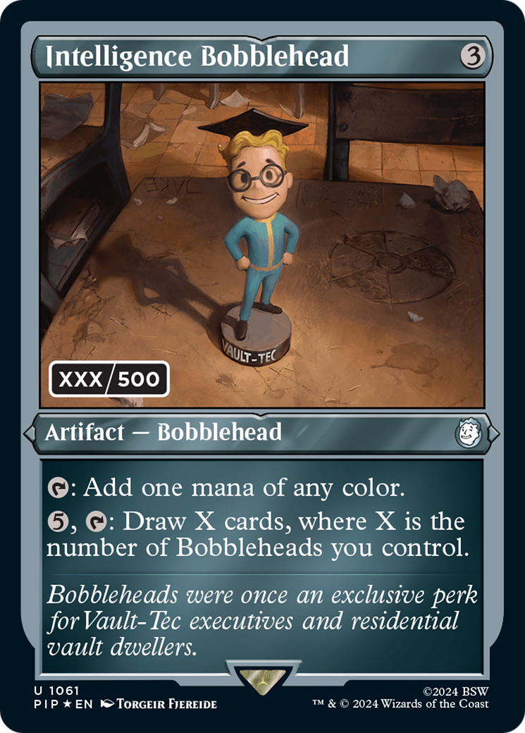 Intelligence Bobblehead (Serialized) [Fallout] | Jomio and Rueliete's Cards and Comics