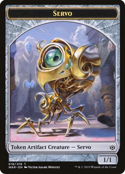Servo // Dragon Double-Sided Token [Challenger Decks 2020 Tokens] | Jomio and Rueliete's Cards and Comics