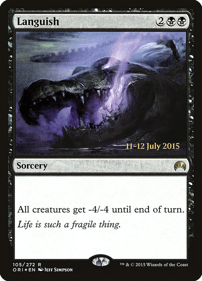 Languish [Magic Origins Prerelease Promos] | Jomio and Rueliete's Cards and Comics