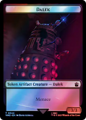 Dalek // Food (0057) Double-Sided Token (Surge Foil) [Doctor Who Tokens] | Jomio and Rueliete's Cards and Comics