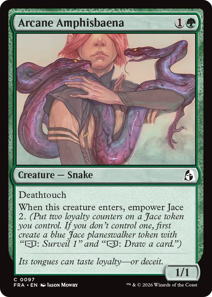 Arcane Amphisbaena [Reality Fracture] | Jomio and Rueliete's Cards and Comics