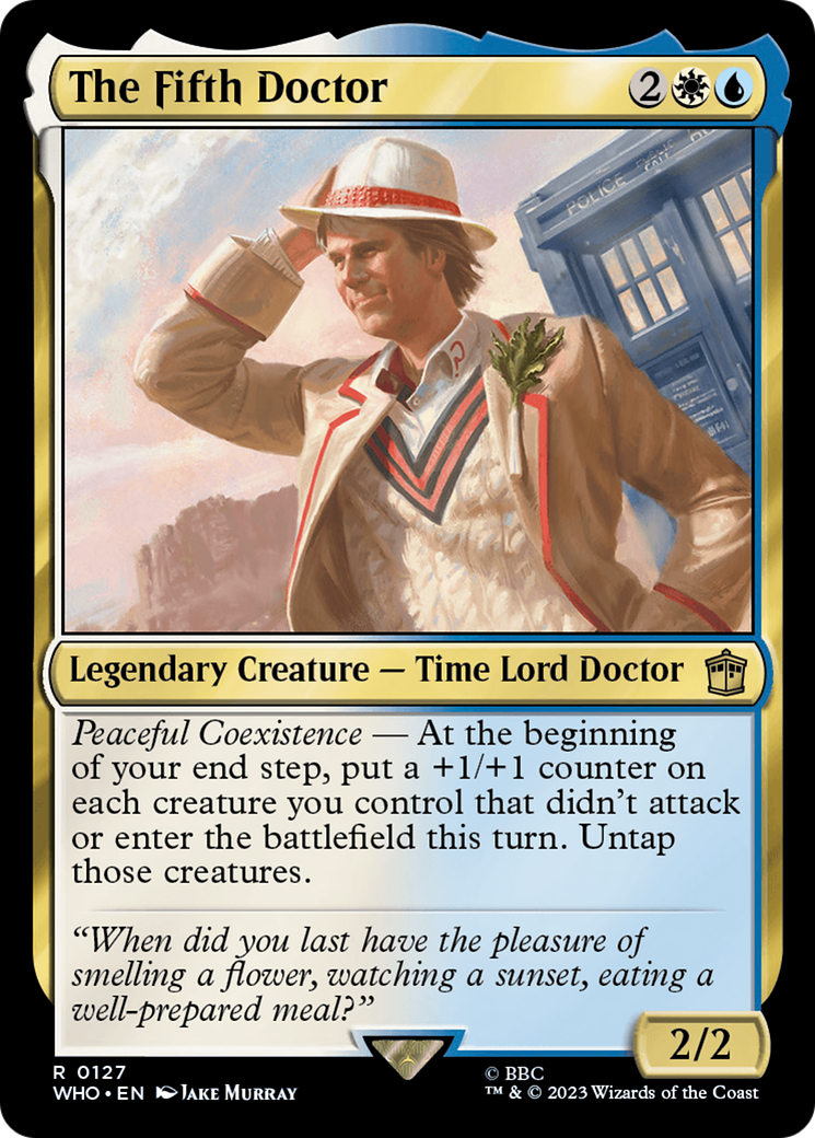 The Fifth Doctor [Doctor Who] | Jomio and Rueliete's Cards and Comics