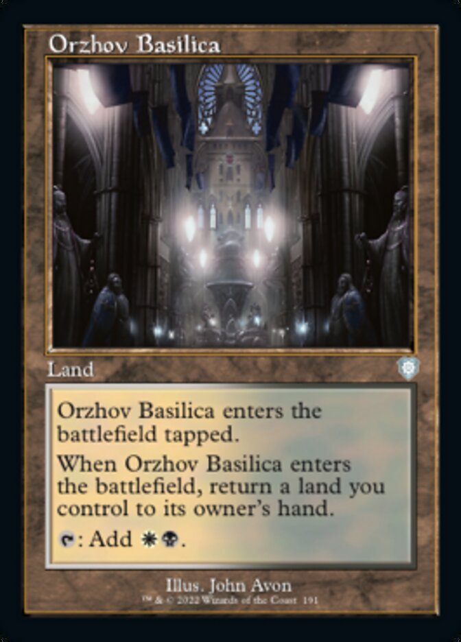 Orzhov Basilica (Retro) [The Brothers' War Commander] | Jomio and Rueliete's Cards and Comics