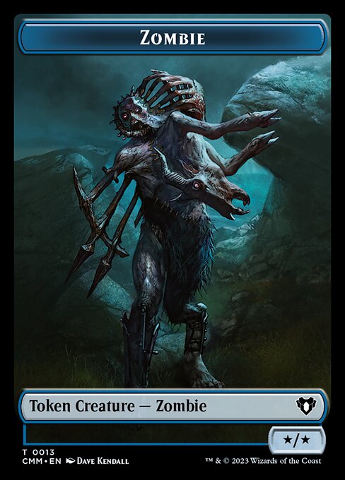 Human Soldier // Zombie (0013) Double-Sided Token [Commander Masters Tokens] | Jomio and Rueliete's Cards and Comics