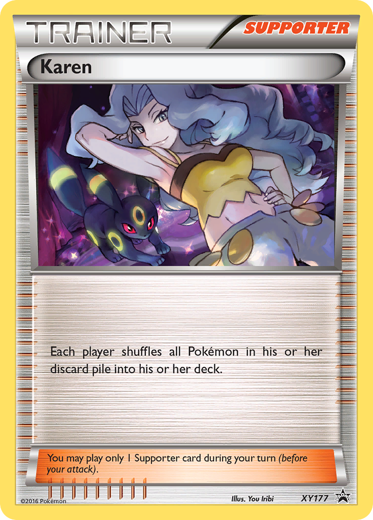 Karen (XY177) [XY: Black Star Promos] | Jomio and Rueliete's Cards and Comics